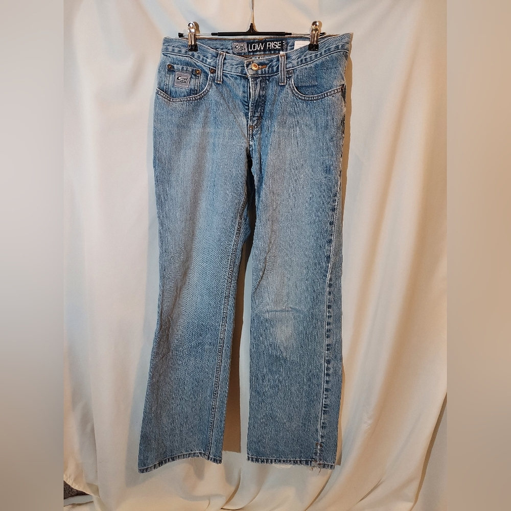 Cruel Girl Sky Blue Boot Cut Distressed Jeans